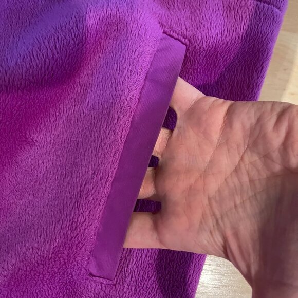 Fila Fuzzy Fleece Full Zip Jacket Purple S - Picture 7 of 8